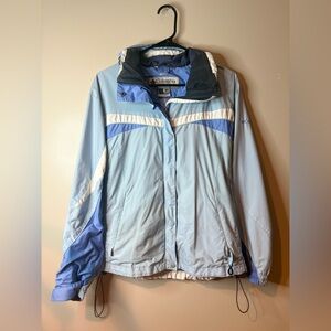 Columbia Light Blue Core Interchangeable Lightweight Jacket EUC